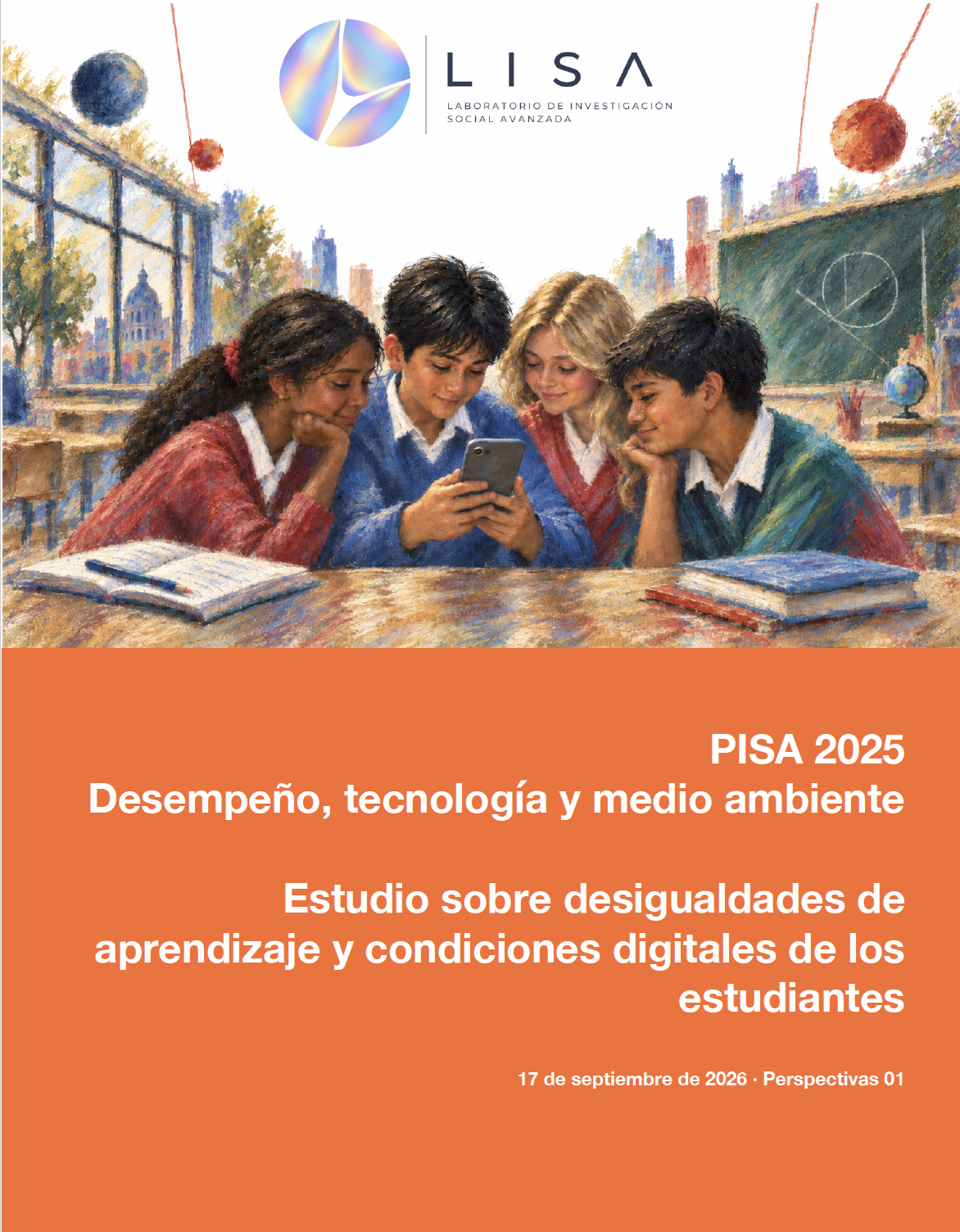 Portada de PISA 2025: desempeño, tecnología y medio ambiente
